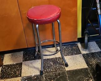 Red stool 