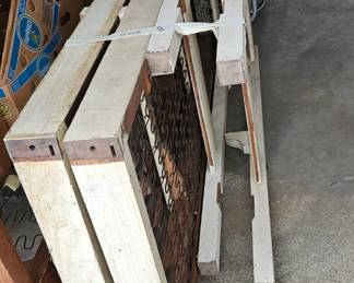 Another set of bunk beds, US Navy, been painted  