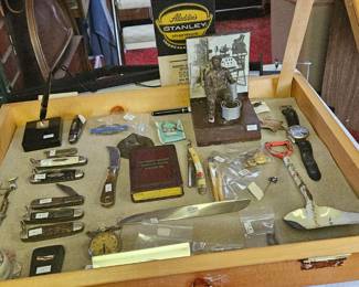 Case good, knives, watches fountain pin with 14knib