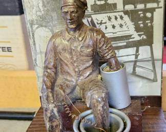 Our man, about to be electrocuted