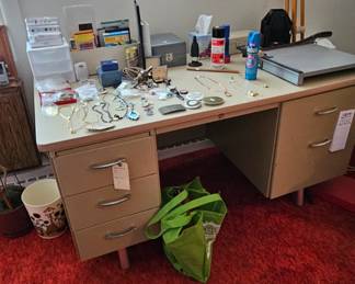 Desk. Curtains are for sale as well