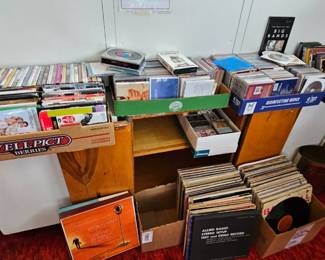 CD's, DVD's, vinyl records