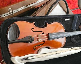 Violin, case and bow