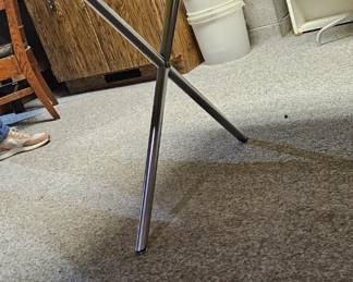 Underside view of table