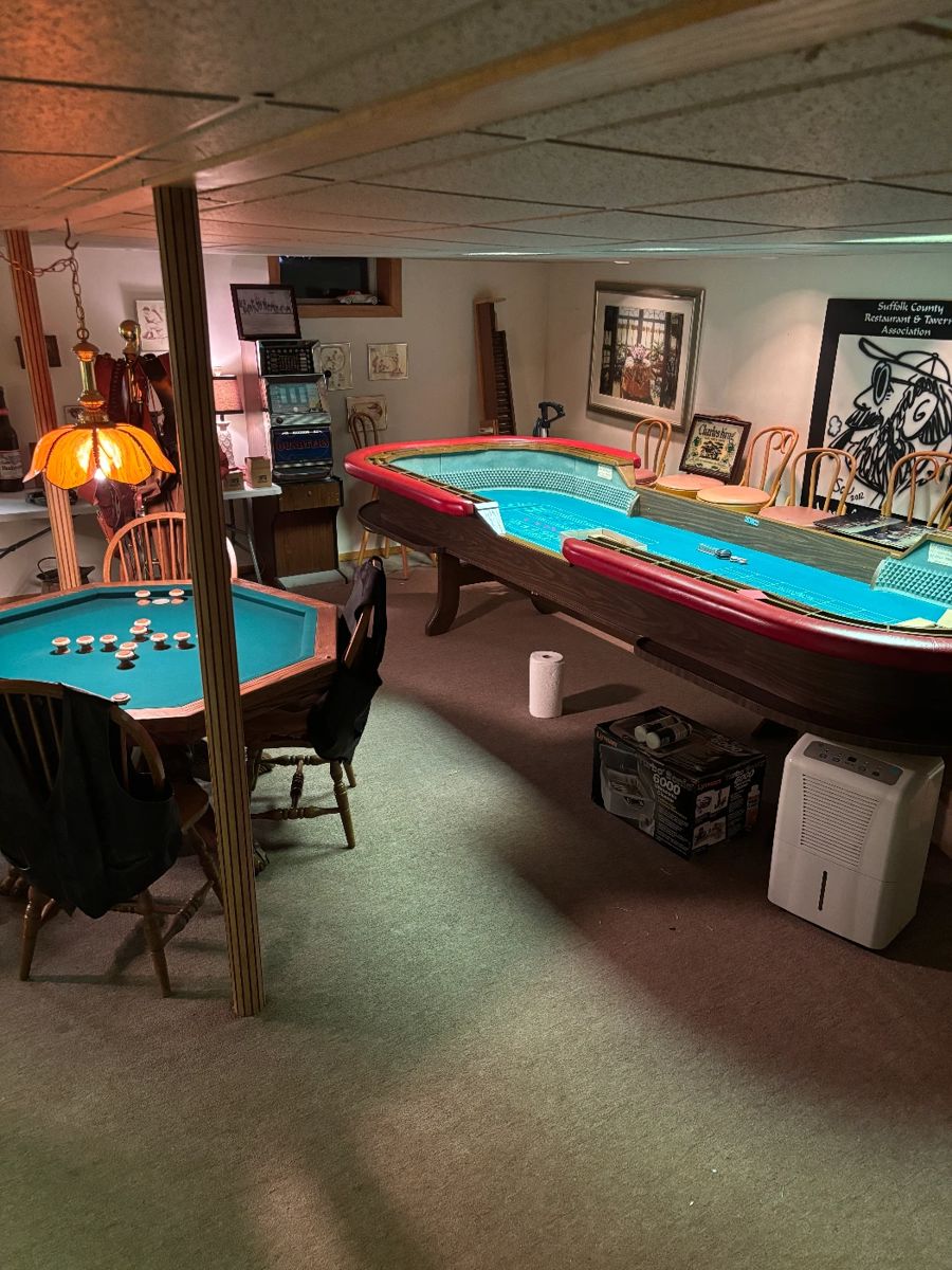 Bumper Pool Table Craps Table