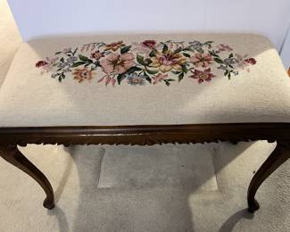 Needlepoint bench