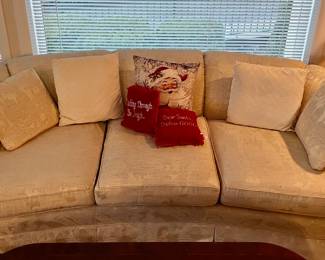 Henredon curved sofa