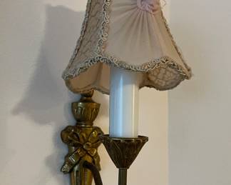 Old sconce with shade