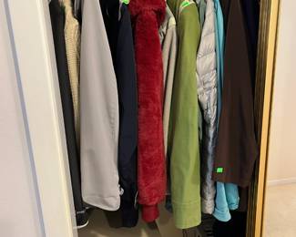 Coats in this closet