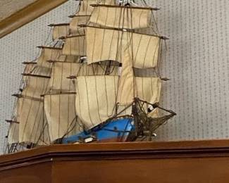 Hand crafted ship model 