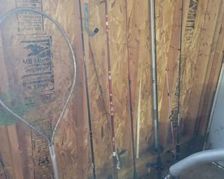 Fishing poles 