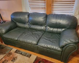 Green leather