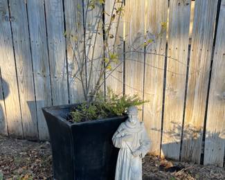 CONCRETE ST FRANCIS STATUE