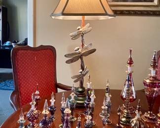 DRAGONFLY DECORATOR LAMP & MORE COLLECTIBLE EGYPTIAN PERFUME BOTTLES