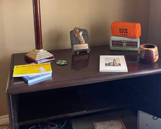 DECORATOR LAMP, OFFICE FURNITURE, & BROTHER PRINTER