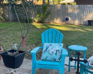 PLUMERIA PLANTS, PATIO FURNITURE