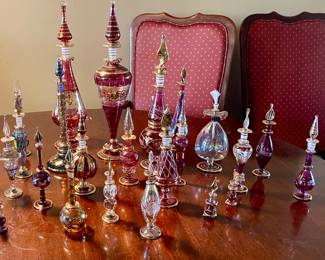 COLLECTIBLE EGYPTIAN PERFUME BOTTLES