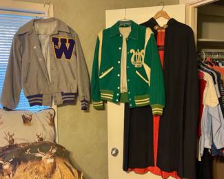 VINTAGE WEIMAR HIGH SCHOOL LETTERMAN JACKETS