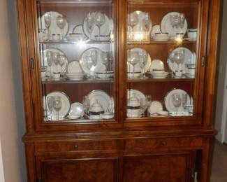 Two Upper Sliding Doors, Two Drawers, Two Lower Sliding Doors