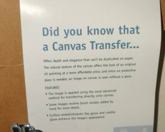 Painting Appearance Is Oil On Canvas.  It is a Canvas Transfer.  Excellent Condition.