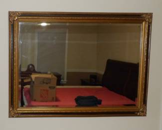 Large Gilt and Gesso Mirror