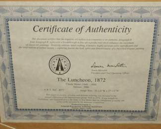 Entitled The Luncheon, 1872 