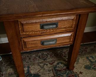 Wood end-table