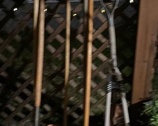 Yard tools, not pictured is a great American flag!