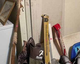 Cool walking stick, fishing and outdoor items