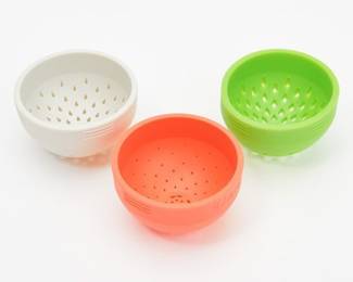 Siftr Set of 6 MultiPurpose Mini Silicone Strainers, Multi