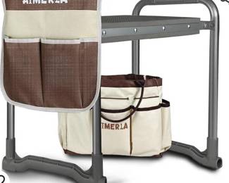 Heavy Duty Garden Kneeling Bench With Tool Bag