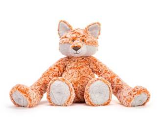 DEMDACO Heartful Hugs 17.5 Inch Weighted Plush, Fox