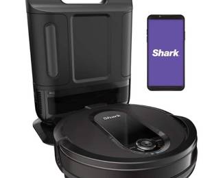 Shark - IQ Robot Self-Empty XL RV1001AE, Wi-Fi Connected, Robot Vacuum with Self-Cleaning Brush Roll - Black - Retail: $599.99