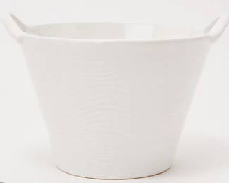 Temptations Woodland 2 Qt Serving Bowl, White