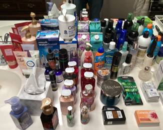 Ladies perfumes and cosmetics