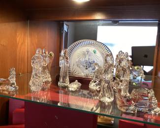 Waterford Crystal 12 piece nativity set with original boxes