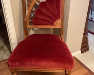 Nice oak antique upholstered chair