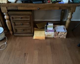 One of four piece corner office desk