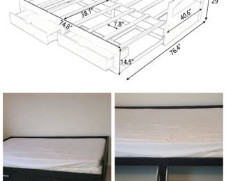 Day bed that turns into a king bed.