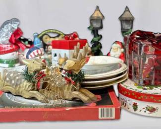 Christmas KnickKnacks, Decor, Serving Dishes,  More