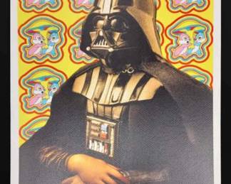 Death NYC Signed Numbered Print, Dated  Stamped w COA  Darth Vader  Trippy Chip n Dale