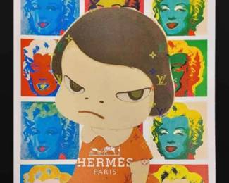 Death NYC Signed Numbered Print, Dated  Stamped w COA  Hermes  Marilyn Monroe Pop Art
