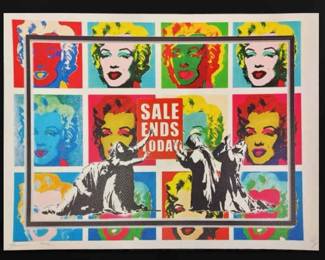 Death NYC Signed Numbered Print, Dated  Stamped w COA  Marilyn Monroe Pop Art