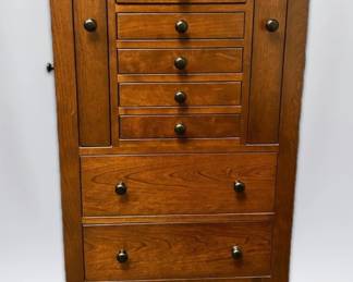  Clear Creek Amish Furniture Mission Style Solid Wood Jewelry Armoire
