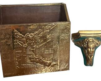 Magazine Holder and Sconce 