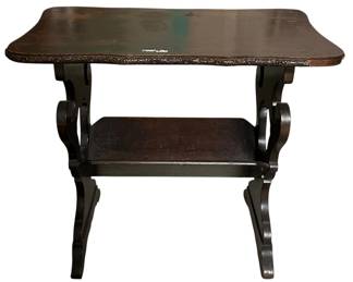 Side Table with Book Storage 