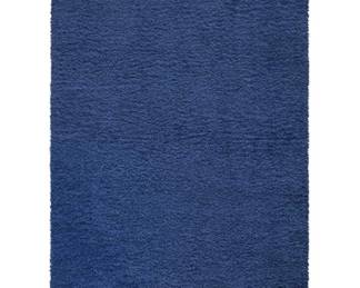 Navy Blue Cozy Shag Collection Area Rug 