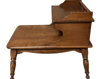 MidCentury TwoTiered Wood End Table 