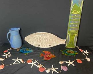 Ceramic Fish and Sea Decor