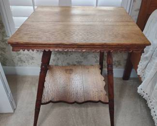 Antique Wood Side Table
